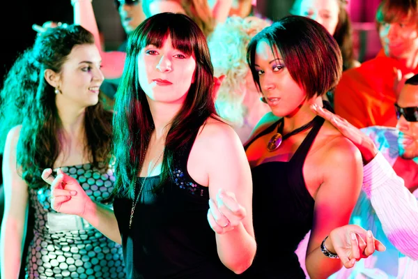 Dance action in a disco club — Stock Photo, Image