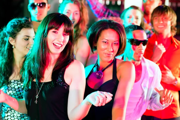 Dance action in a disco club — Stock Photo, Image
