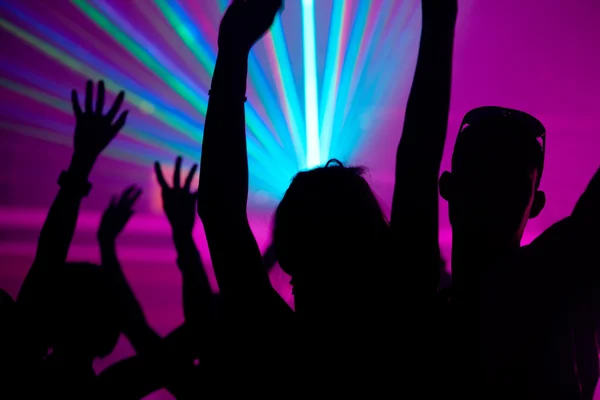 Taniec działania w klubie disco — Zdjęcie stockowe