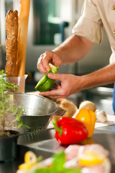 Close up of chef in a — Stock Photo, Image
