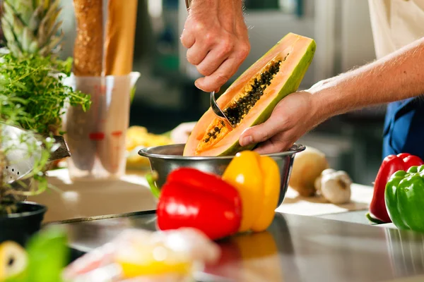 Close up of chef in a — Stock Photo, Image