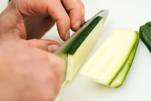 Cook cutting — Stock Photo, Image