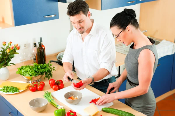 Young couple cooking - man — Stock Photo, Image