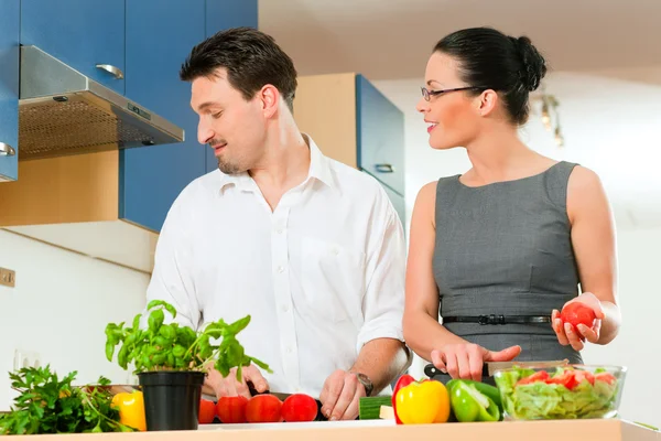 Young couple cooking - man — Stock Photo, Image