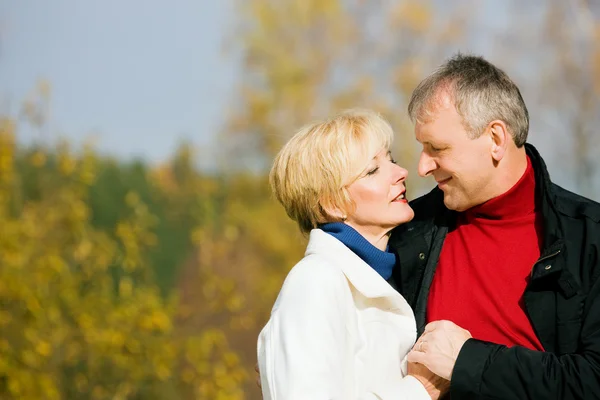 Mature couple deeply in love — Stock Photo, Image