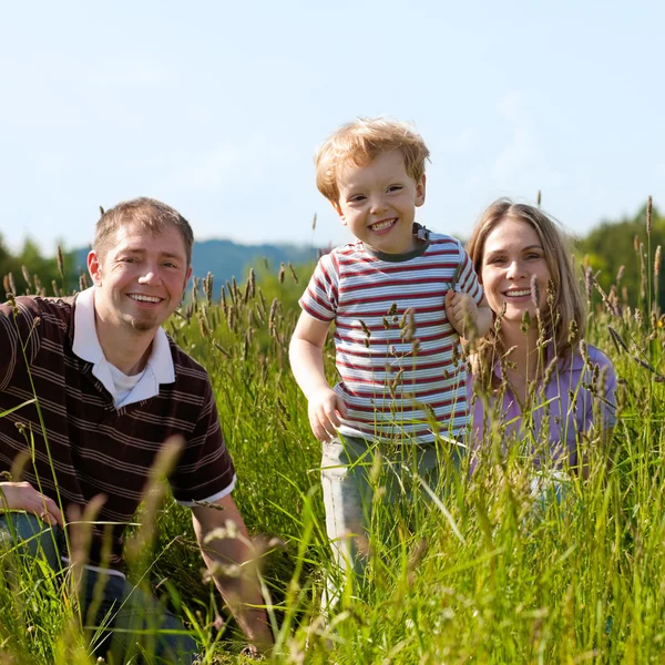 Familie met twee kleine jongens — Stockfoto