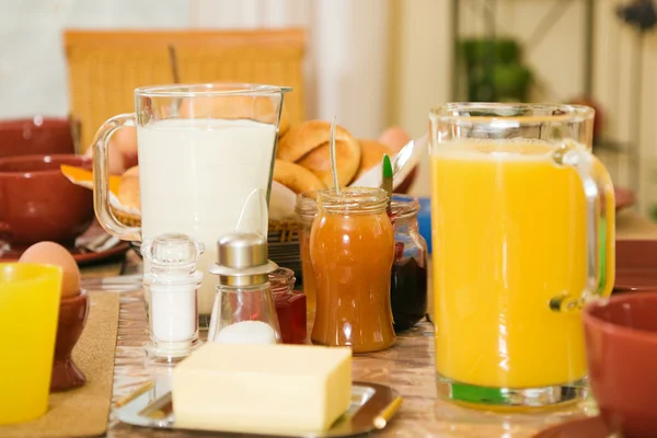 Desayuno bodegón con naranja —  Fotos de Stock