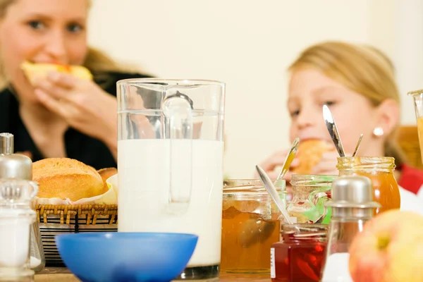 Family having dinner or lunch — Stock Photo, Image