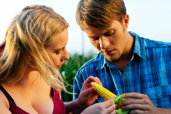 農家 - 男と女 — ストック写真