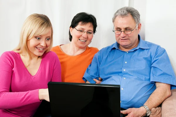 Family (parents and adult — Stock Photo, Image