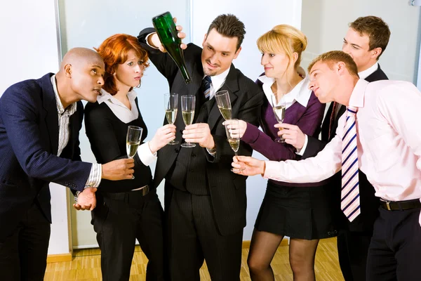 Businesspeople celebrating — Stock Photo, Image
