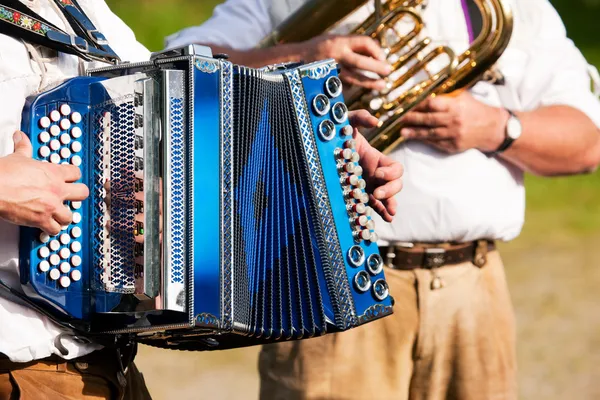 Bavorská tradiční kapela s — Stock fotografie