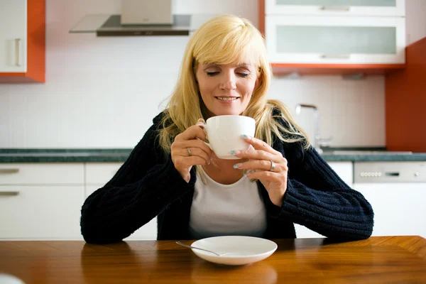Woman reading the morning Stock Picture