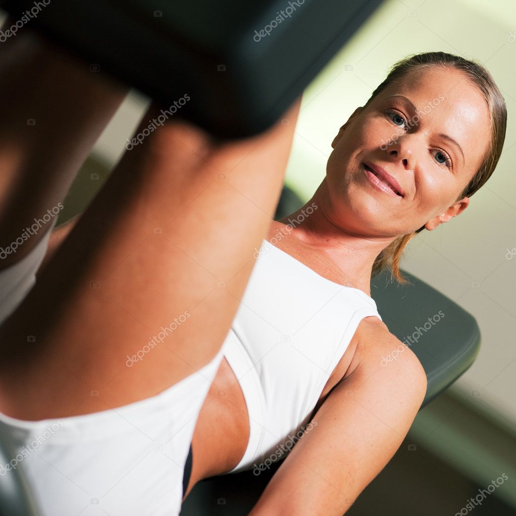 Woman doing fitness training