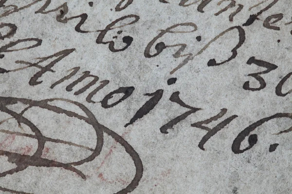 stock image Antique handwriting from eighteenth century