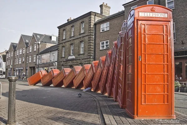 Caixa Telefone Vermelho Londres — Fotografia de Stock