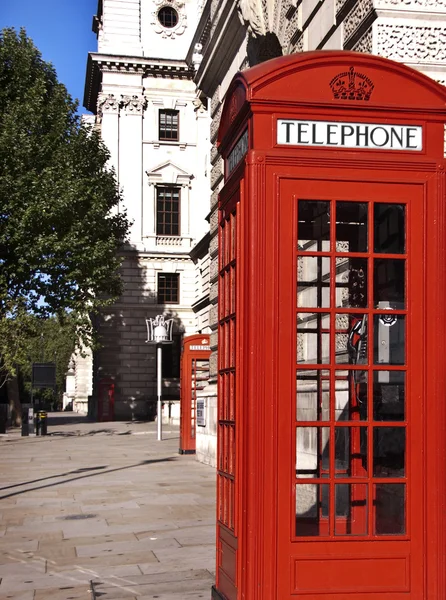 Red Telephones Big Ben — Stock Photo, Image