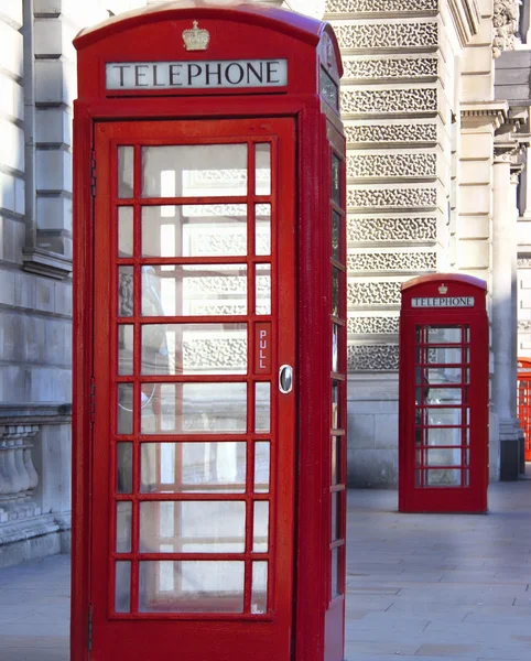 Rode Telefoons Buurt Van Big Ben — Stockfoto