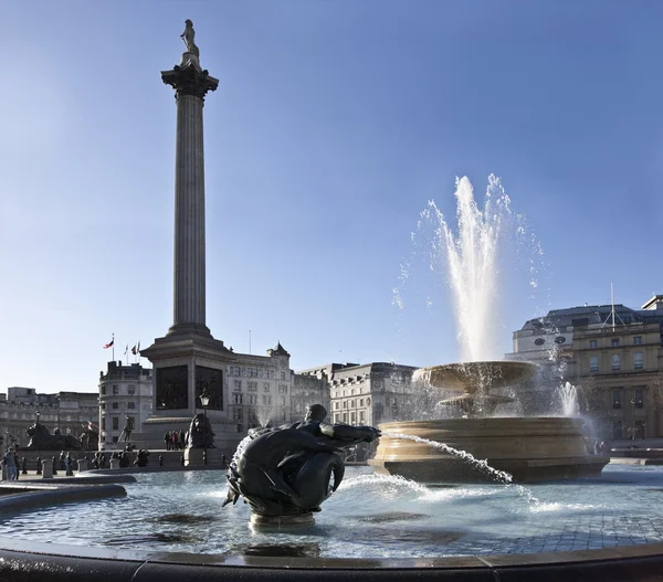 Nelson Column Trafalgar Square London — Stock Photo, Image
