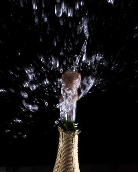 Splash van champagne — Stockfoto