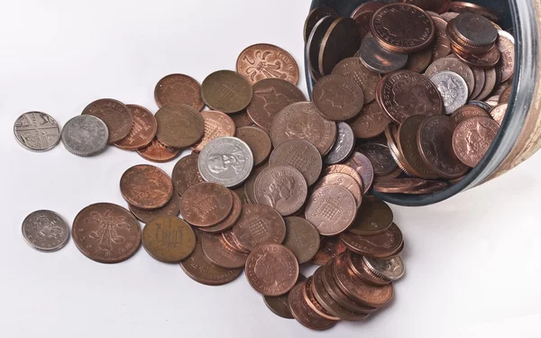 British pences ( coins) — Stock Photo, Image
