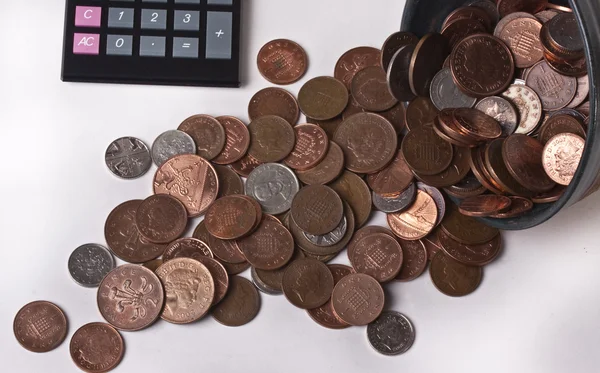 British pences ( coins) — Stock Photo, Image