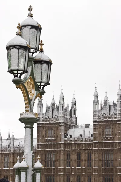 Westminster palace innan jul i london — Stockfoto