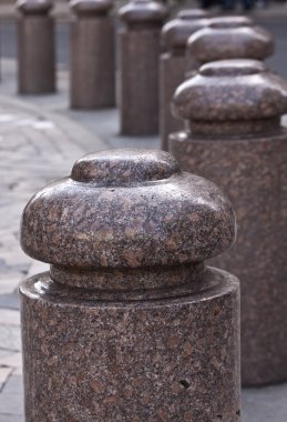 Stone balustrade near St. Paul`s Cathedral clipart