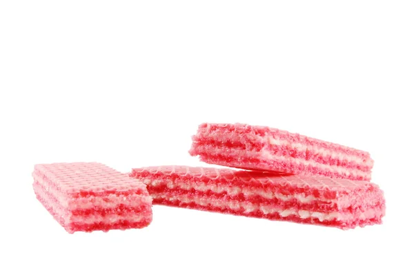 Strawberry wafers — Stock Photo, Image