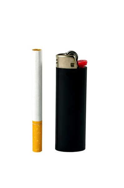 Isqueiro com cigarro — Fotografia de Stock