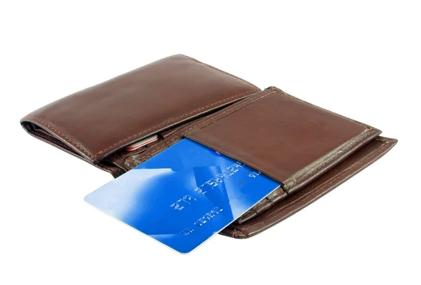 信用卡的钱包 — 图库照片