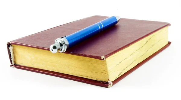 Book with pen — Stock Photo, Image