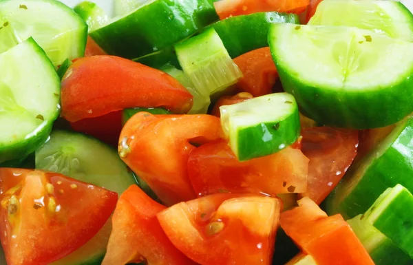 Friss salátával — Stock Fotó