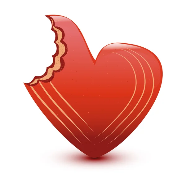 Sušenky ve tvaru srdce — Stockový vektor