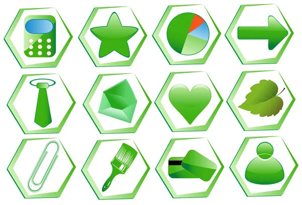 Set di icone per applicazioni Web — Vettoriale Stock