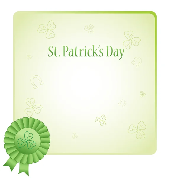 St. Patrick Day postcard illustration — Stock Vector