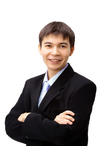 Gut Aussehender Asiatischer Geschäftsmann Mit Verschränkten Armen — Stockfoto