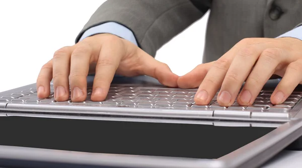 Hands on Keyboard — Stock Photo, Image