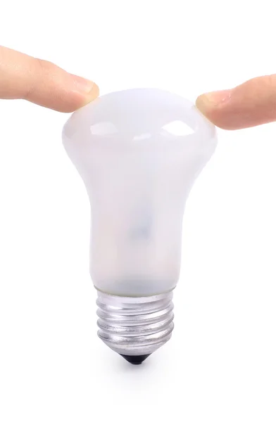 Lampe auf weißem Hintergrund — Stockfoto