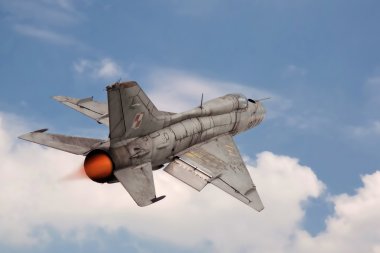 Jet Fighter MIG-21 clipart