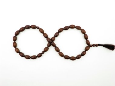Cherrywood Rosary in Form of Endlessness clipart