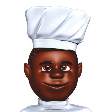 3D render, Afrika chef şapka veya miğfer