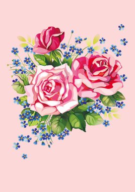 Beautiful flowers clipart