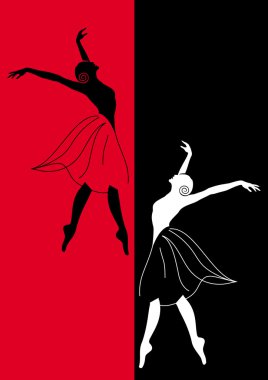 Dancing girl clipart