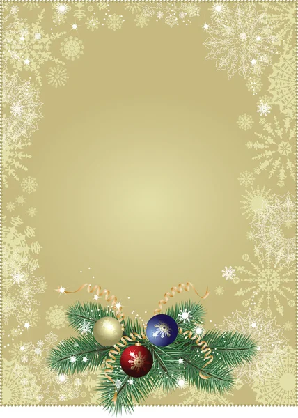 Christmas background gold — Stock Vector