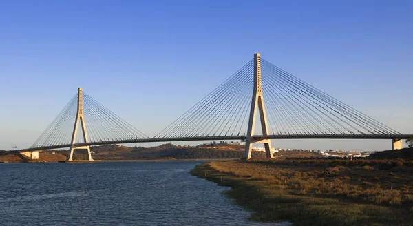 Pont International Dans Rivière Guadiana Entre Espagne Portugal — Photo