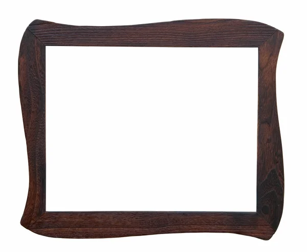 Dřevěný fotorámeček ručně — Stock fotografie