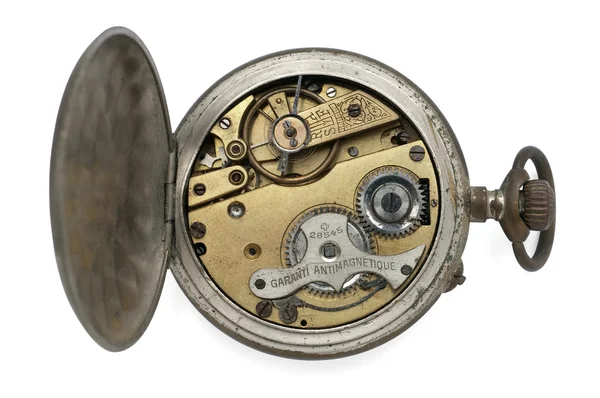 Engranajes viejo reloj de bolsillo — Foto de Stock