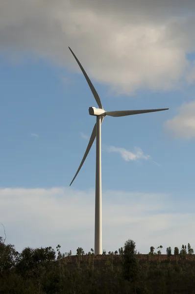 Solitérní větrný mlýn — Stock fotografie