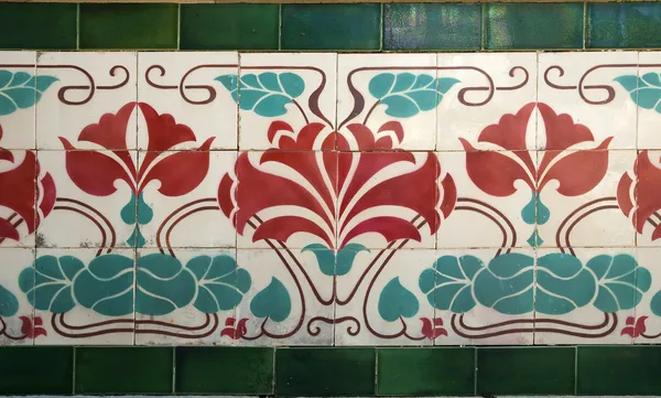 Art nouveau tile — Stock Photo, Image